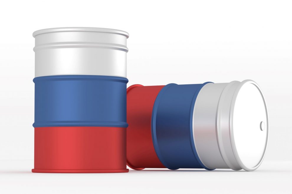 Oelfaesser-Russland-Flagge