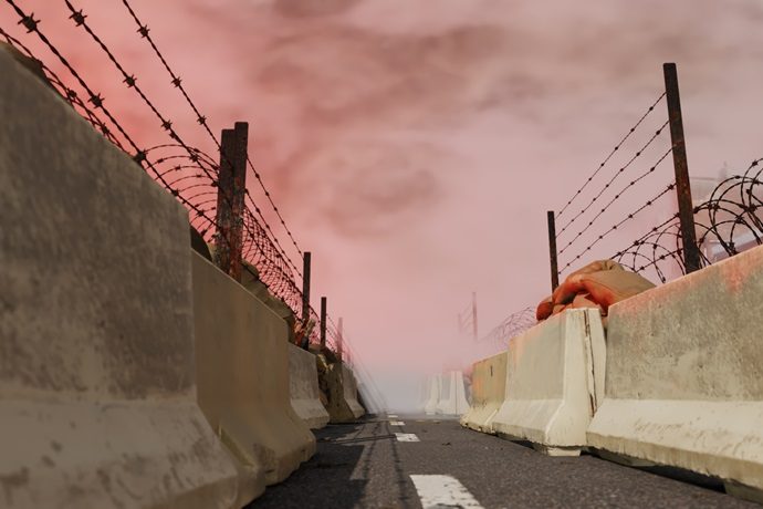 Krieg_Stacheldraht_Absperrung
