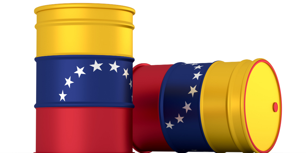 venezuela-oil-styled-flag-barrels-isolated-white