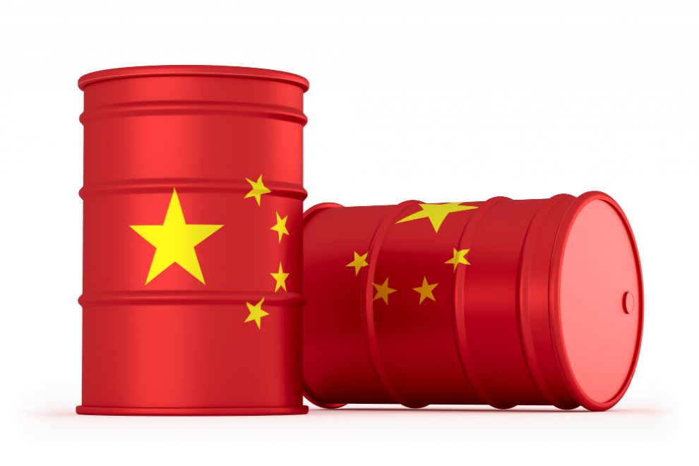 china-oil-styled-flag-barrels-isolated