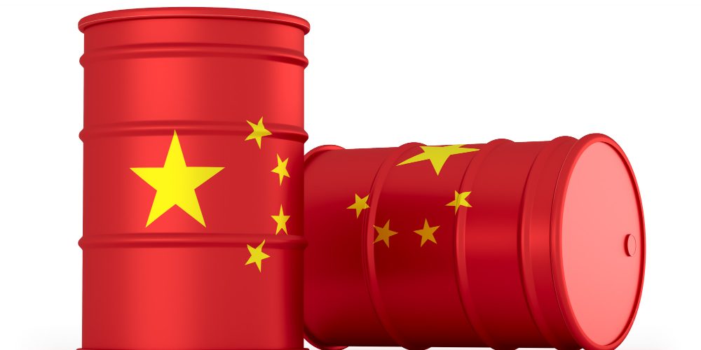 china-oil-styled-flag-barrels-isolated