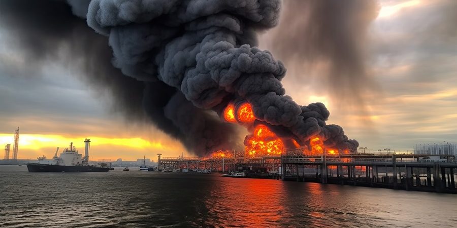 Feuer_Oelhafen_Lager_Brand