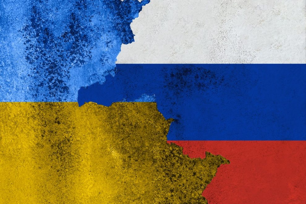 Flaggen_Ukraine_Russland