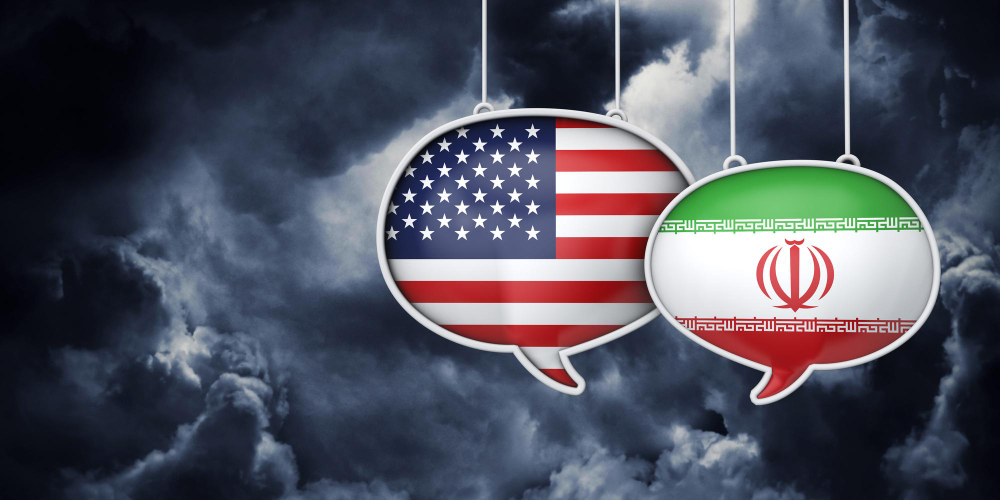 GespraechsblasenUSA_Iran